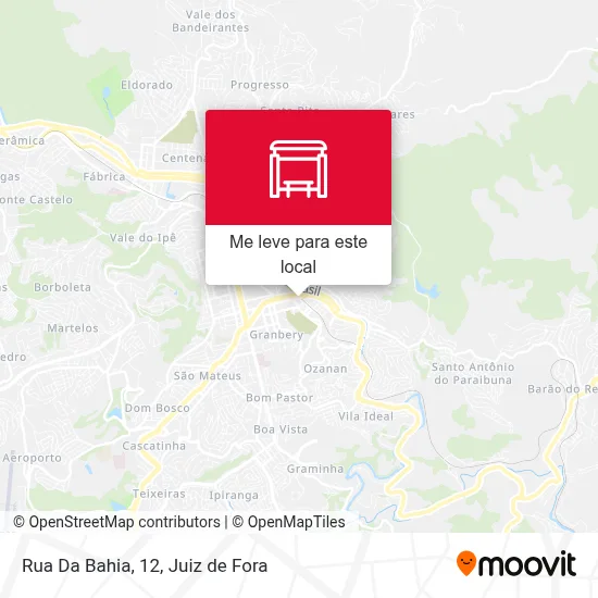 Rua Da Bahia, 12 mapa