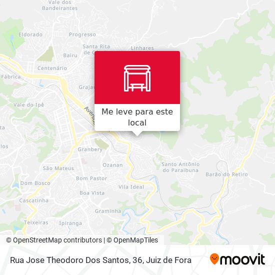 Rua Jose Theodoro Dos Santos, 36 mapa