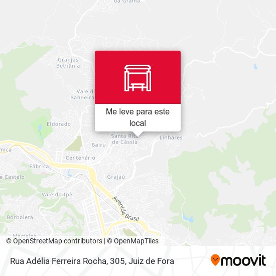 Rua Adélia Ferreira Rocha, 305 mapa