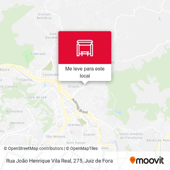 Rua João Henrique Vila Real, 275 mapa