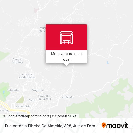 Rua Antônio Ribeiro De Almeida, 398 mapa