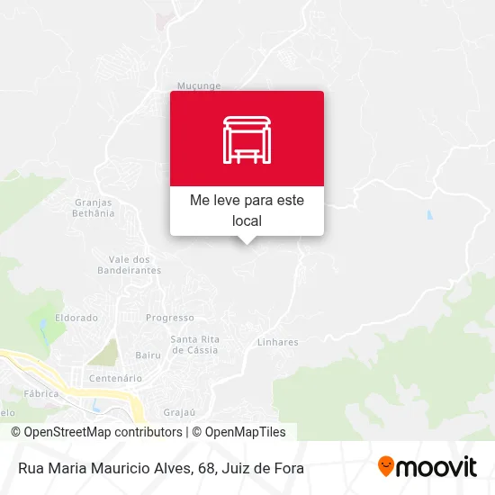 Rua Maria Mauricio Alves, 68 mapa