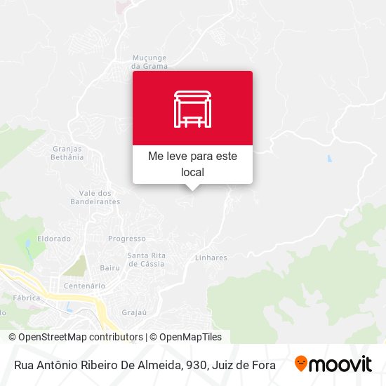 Rua Antônio Ribeiro De Almeida, 930 mapa