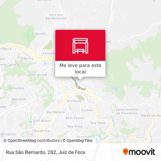 Rua São Bernardo, 282 mapa