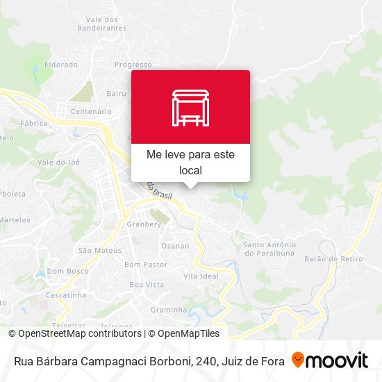 Rua Bárbara Campagnaci Borboni, 240 mapa