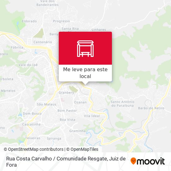 Rua Costa Carvalho / Comunidade Resgate mapa