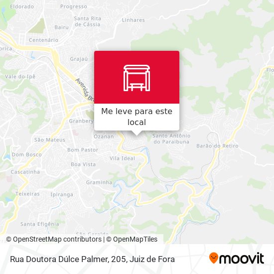 Rua Doutora Dúlce Palmer, 205 mapa