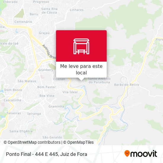Ponto Final - 444 E 445 mapa
