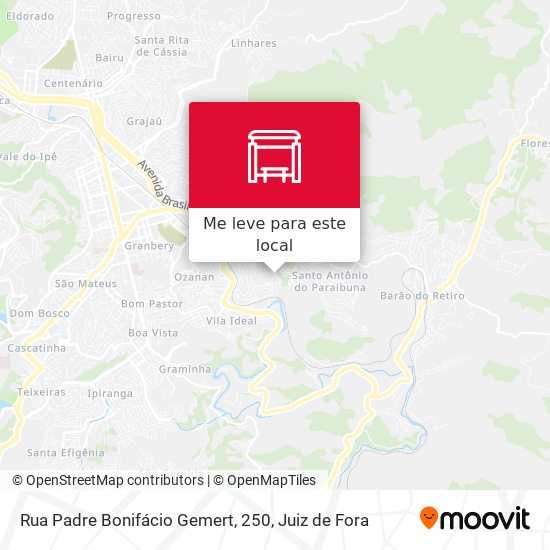 Rua Padre Bonifácio Gemert, 250 mapa