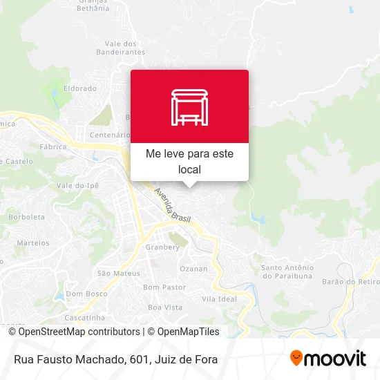 Rua Fausto Machado, 601 mapa