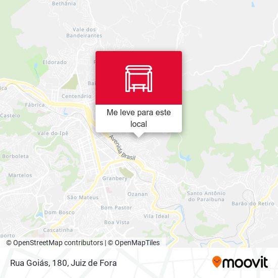 Rua Goiás, 180 mapa
