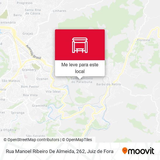 Rua Manoel Ribeiro De Almeida, 262 mapa