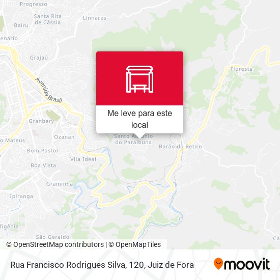 Rua Francisco Rodrigues Silva, 120 mapa