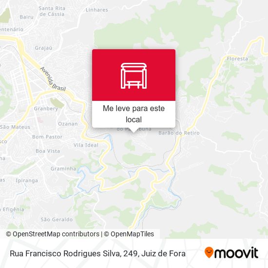 Rua Francisco Rodrigues Silva, 249 mapa