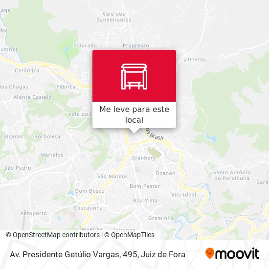 Av. Presidente Getúlio Vargas, 495 mapa