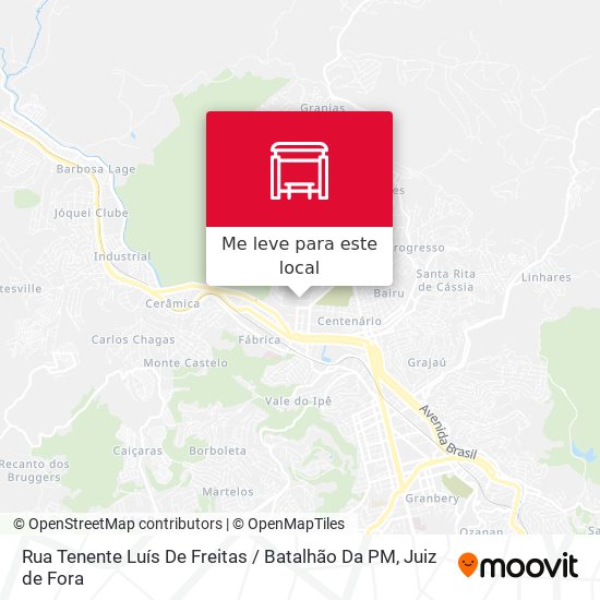 Rua Tenente Luís De Freitas / Batalhão Da PM mapa