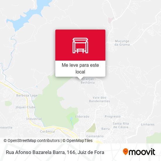 Rua Afonso Bazarela Barra, 166 mapa