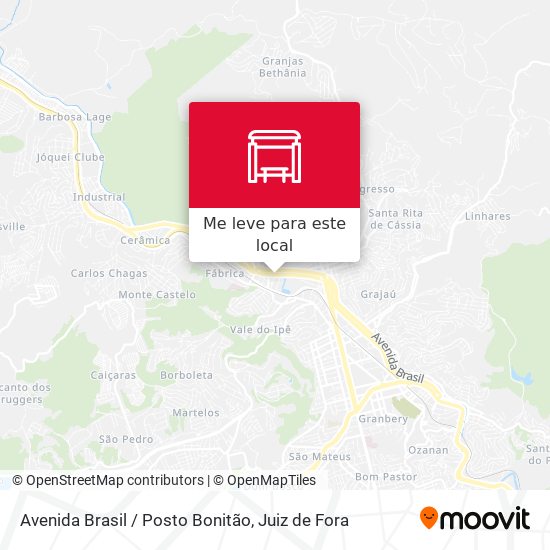 Avenida Brasil / Posto Bonitão mapa