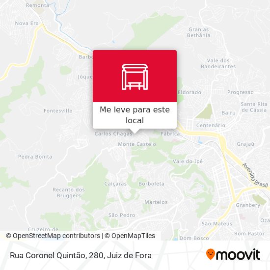 Rua Coronel Quintão, 280 mapa