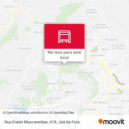 Rua Enéas Mascarenhas, 418 mapa