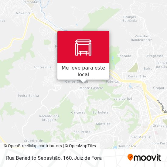 Rua Benedito Sebastião, 160 mapa