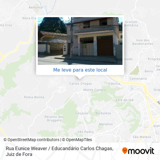 Rua Eunice Weaver / Educandário Carlos Chagas mapa