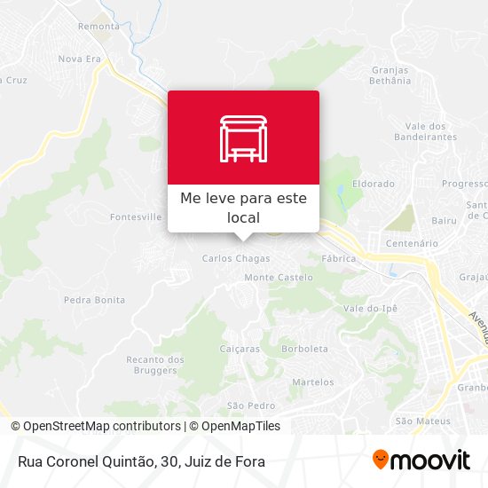 Rua Coronel Quintão, 30 mapa