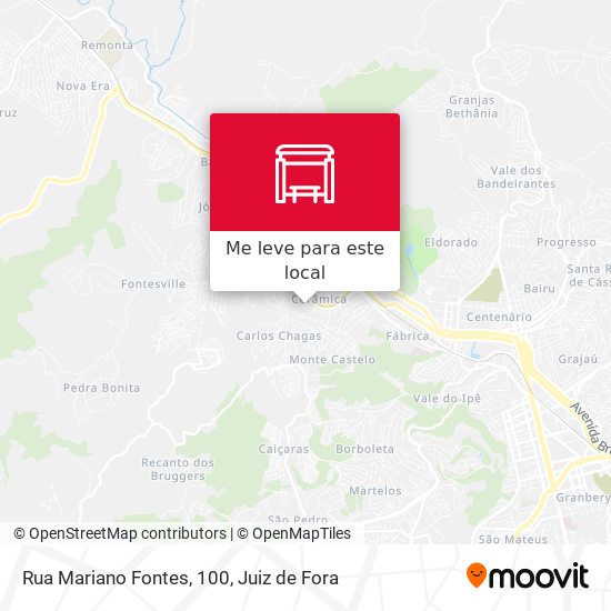 Rua Mariano Fontes, 100 mapa