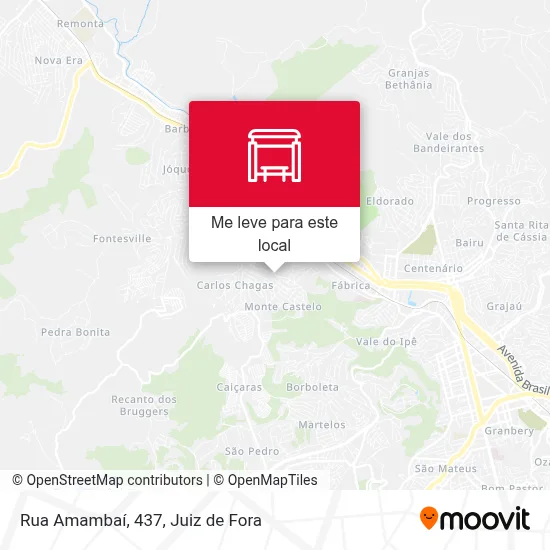 Rua Amambaí, 437 mapa