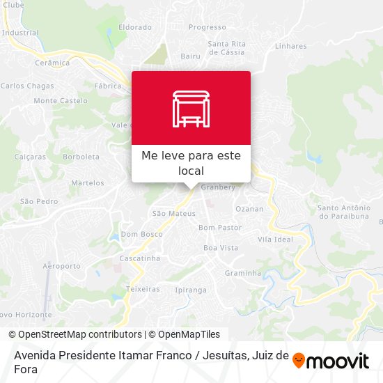 Avenida Presidente Itamar Franco / Jesuítas mapa