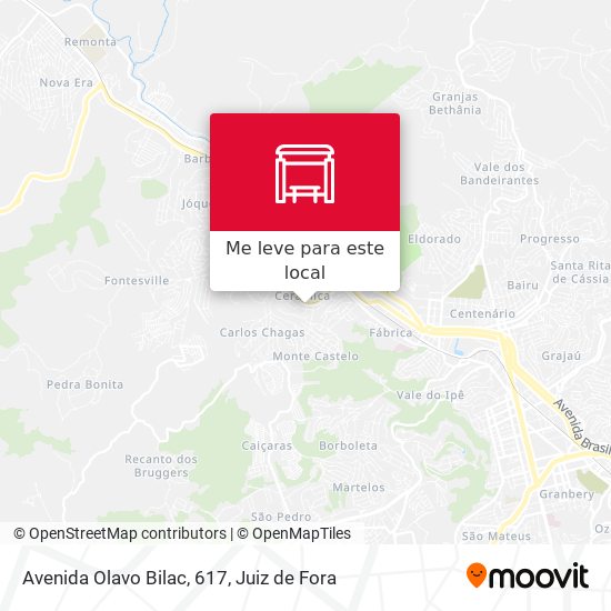 Avenida Olavo Bilac, 617 mapa