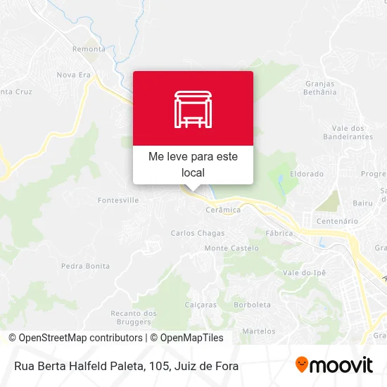 Rua Berta Halfeld Paleta, 105 mapa