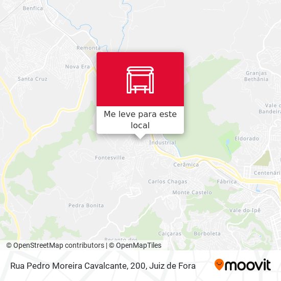 Rua Pedro Moreira Cavalcante, 200 mapa