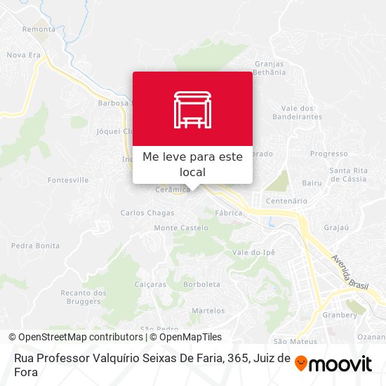 Rua Professor Valquírio Seixas De Faria, 365 mapa