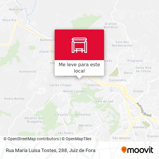 Rua Maria Luísa Tostes, 288 mapa