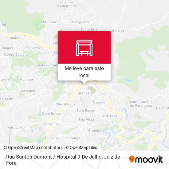 Rua Santos Dumont / Hospital 9 De Julho mapa