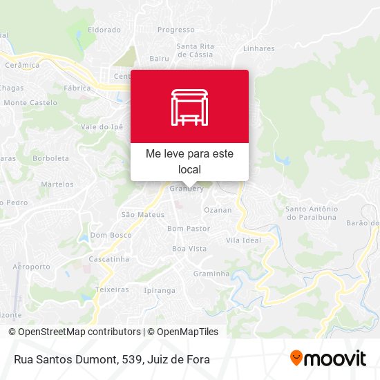 Rua Santos Dumont, 539 mapa