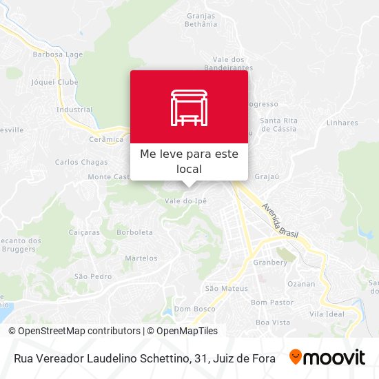 Rua Vereador Laudelino Schettino, 31 mapa