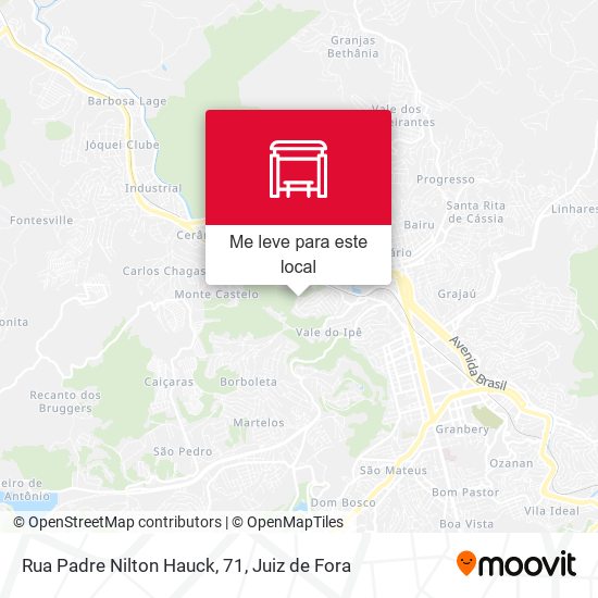 Rua Padre Nilton Hauck, 71 mapa