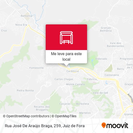 Rua José De Araújo Braga, 259 mapa