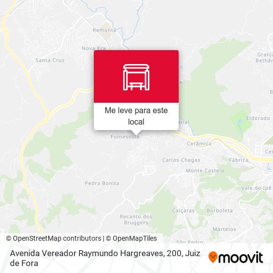 Avenida Vereador Raymundo Hargreaves, 200 mapa