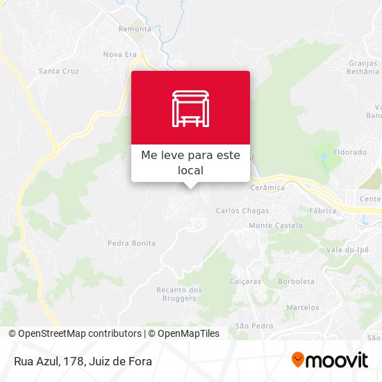 Rua Azul, 178 mapa
