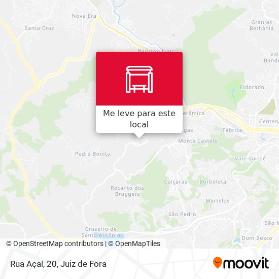 Rua Açaí, 20 mapa