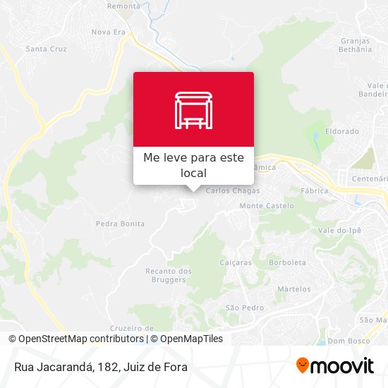 Rua Jacarandá, 182 mapa