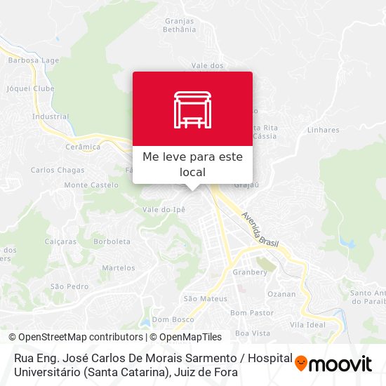 Rua Eng. José Carlos De Morais Sarmento / Hospital Universitário (Santa Catarina) mapa