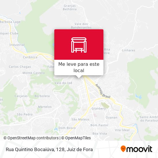 Rua Quintino Bocaiúva, 128 mapa