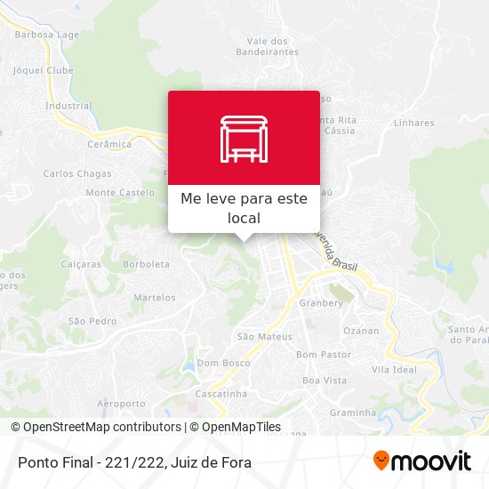Ponto Final - 221/222 mapa