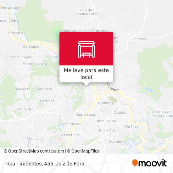 Rua Tiradentes, 455 mapa