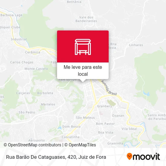 Rua Barão De Cataguases, 420 mapa