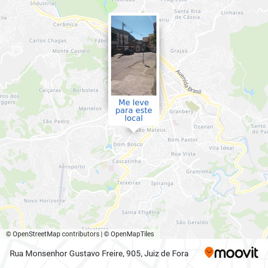Rua Monsenhor Gustavo Freire, 905 mapa
